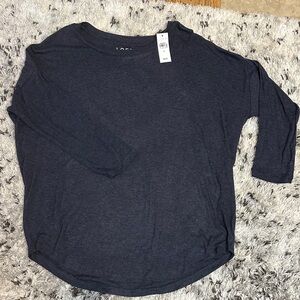 Dark Gray Long Sleeve Top